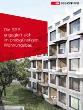 Ein SBB-Flyer informiert über den Wohnbau – aber wie?